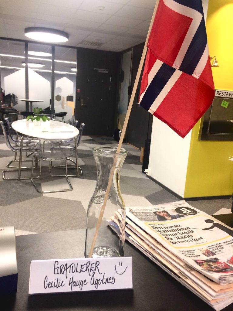 Stolt og glad og bittelitt redd